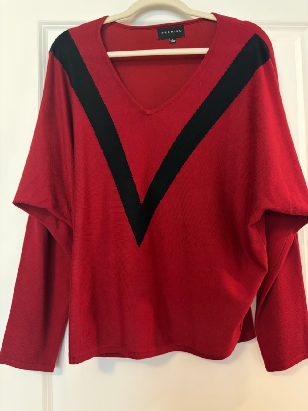 Classic Red Long Sleeve Top